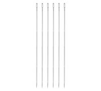 uxcell 6pcs 10 Inch Upholstery Needles Large Eye Stitching Needles Stainless Steel Straight Hand Sewing Needles for Home Hand Sewing Leather Tapestry Embroidery Tufting Webbing Carpet