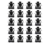 uxcell 6x6x7.3mm Momentary Panel PCB SMD SMT Mount 4 Pins Push Button SPST Tactile Tact Switch 20PCS