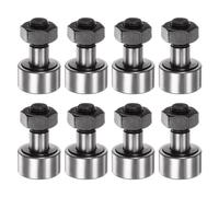 uxcell 8pcs CF22 Cam Follower KR22 Needle Roller Bearing M10x1.25mm Male Thread 10mm Roller Diameter Stud Type 12mm Roller Width Miniature Track Roller Bearings