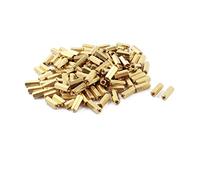 Uxcell a14073000ux0069 12 mm Length M3 Female thread Dual Ends Brass Hex Standoff Spacer x 120, 0.2" Width, 0.47" Length