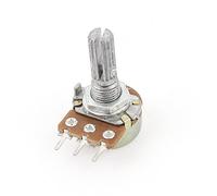 uxcell a15050900ux0293 B10K 10K Ohm 3 Terminals Single Linear Rotary Taper Potentiometer, 0.67" Width, 0.98" Length