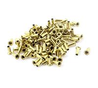 uxcell a15122300ux0099 Hollow Rivets M3 x 8Mm Copper Hollow Rivets Circuit Board PCB Via Vias Nails 120Pcs