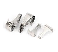 uxcell a16062900ux0498 White Zinc Plated Picture Photo Frame Rail Moulding Hanging Hooks Metal (Pack of 20)