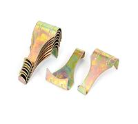 Uxcell a16062900ux0500 Metal Picture Photo Frame Rail Moulding Hanging Hooks Bronze Tone Metal (Pack of 10)