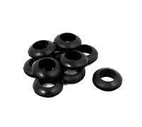 uxcell a16111700ux0062 14 mm Inner Diameter Double Sides Rubber Wire Grommets Gasket Ring Cable Protector Black (Pack of 10)