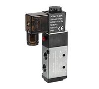 uxcell AC 24V 5 Way 2 Position 1/4" PT,Pneumatic Air Control Solenoid Valve,Internally Single Piloted Acting Type,4V210-08