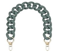 uxcell Acrylic Purse Chain Strap, 17.7" Flat Handbag Replacement Strap Acrylic Flat Chain for Purse Handbags, Matte Green