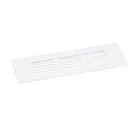 uxcell Air Vents Cover, 1Pcs 150 x 50mm - Aluminum Alloy Mesh Air Return Vent Cover, Rectangle Louvered Ventilation Grille for Shoe Cabinet Wardrobe (White)