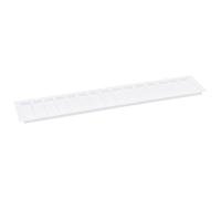 uxcell Air Vents Cover, 1Pcs 600 x 80mm - Aluminum Alloy Mesh Air Return Vent Cover, Rectangle Louvered Ventilation Grille for Shoe Cabinet Wardrobe (White)