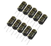 uxcell Aluminum Radial Electrolytic Capacitor with 3300uF 35V 105 Celsius Life 2000H 16 x 30 mm Black 10pcs