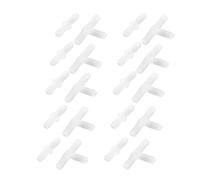 Uxcell Aquarium Straight Joint Plastic for Airline Tubing, 4-8 mm, White, 5-Piece