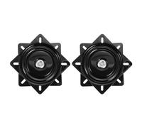 uxcell Bar Stools Swivel Plate, 1Pcs 6 Inch - Iron Square Bar Stool Seat Replacement, Lazy Susan Boat Seat Bases for Furniture (Black,160x2.0mm)