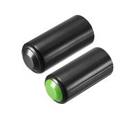 uxcell Battery Cover Mic Battery Screw on Cap Cup Cover for PGX24 SLX24 PG58 SM58 BETA58 Wireless Black Green 2Pcs