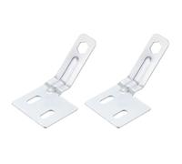 uxcell Bifold Door Hardware, 2-Pack Bi-Fold Door Surface Aligner, Bifold Closet Door Hardware Repair Part Kit for Sliding Wardrobe Doors Folding Door, Silver