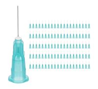 uxcell Blunt Tip Dispensing Needles, 100 Pcs 0.5 Inch 28G Glue Dispensing Stainless Steel Needle Tip Liquid Dispenser for Industrial Oil or Glue Applicator, Sky Blue