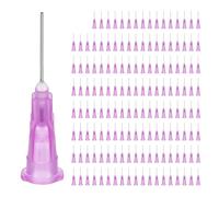 uxcell Blunt Tip Dispensing Needles, 200 Pcs 0.5 Inch 24G Glue Dispensing Stainless Steel Needle Tip Liquid Dispenser for Industrial Oil or Glue Applicator, Purple