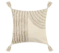 Uxcell Boho Throw Pillow Covers, Decorative Pillow Covers with Tassels Woven Tufted Bohemian Cushion Covers Geometry-2 45 x 45 cm