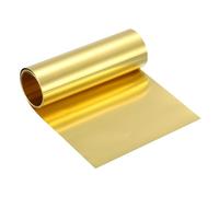 uxcell Brass Sheet Roll, 120" x 4" x 0.0016" Metal Flashing Brass Foil Roll for Crafting, Electrical DIY Projects Repairs, Gold