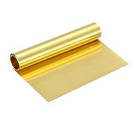 uxcell Brass Sheet Roll, 120" x 8" x 0.0012" Metal Flashing Brass Foil Roll for Crafting, Electrical DIY Projects Repairs, Gold