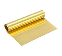 uxcell Brass Sheet Roll, 120" x 8" x 0.002" Metal Flashing Brass Foil Roll for Crafting, Electrical DIY Projects Repairs, Gold