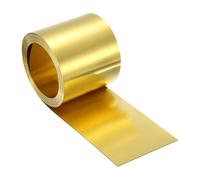 uxcell Brass Sheet Roll, 40" x 2" x 0.02" Metal Flashing Brass Foil Roll for Crafting, Electrical DIY Projects Repairs, Gold