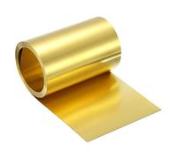 uxcell Brass Sheet Roll, 40" x 4" x 0.012" Metal Flashing Brass Foil Roll for Crafting, Electrical DIY Projects Repairs, Gold