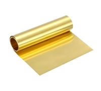 uxcell Brass Sheet Roll, 40" x 6" x 0.004" Metal Flashing Brass Foil Roll for Crafting, Electrical DIY Projects Repairs, Gold