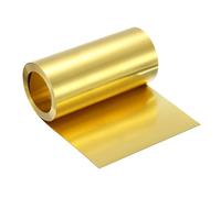 uxcell Brass Sheet Roll, 40" x 6" x 0.02" Metal Flashing Brass Foil Roll for Crafting, Electrical DIY Projects Repairs, Gold