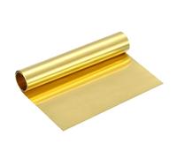 uxcell Brass Sheet Roll, 40" x 8" x 0.0016" Metal Flashing Brass Foil Roll for Crafting, Electrical DIY Projects Repairs, Gold