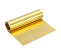 uxcell Brass Sheet Roll, 80" x 6" x 0.003" Metal Flashing Brass Foil Roll for Crafting, Electrical DIY Projects Repairs, Gold