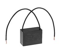 uxcell Ceiling Fan Capacitor CBB61 15uF 250V AC 2 Wires Metallized Polypropylene Film Capacitor 47x34x22mm for Electric Fan Pump Motor Generator