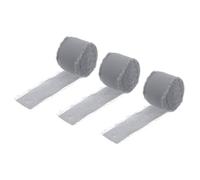 uxcell Chiffon Ribbon 1.5" x 8 Yard, Ribbon Light Grey Chiffon, Silk Ribbon for Wedding, Gift Wrapping, Flower Arrangement Decoration, Pack of 3