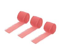 uxcell Chiffon Ribbon 1.5" x 8 Yard, Ribbon Pink Chiffon, Silk Ribbon for Wedding, Gift Wrapping, Flower Arrangement Decoration, Pack of 3