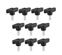 uxcell Clamping Handle Screw Knobs Handle M6 x 20mm Threaded T-Shape 10pcs