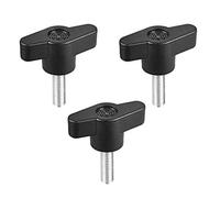 uxcell Clamping Handle Screw Knobs Handle M6 x 20mm Threaded T-Shape 3pcs