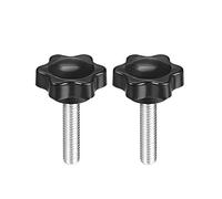 uxcell Clamping Handle Screw Knobs Handle Star Knob M6 x 26mm Male Thread 2pcs