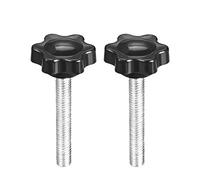uxcell Clamping Handle Screw Knobs Handle Star Knob M6 x 40mm Male Thread 2pcs