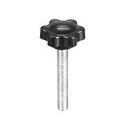 uxcell Clamping Handle Screw Knobs Handle Star Knob M6x40mm Male Thread