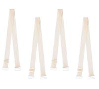 Uxcell Clear Invisible Adjustable Replacement Bra Shoulder Straps for Women Skin Color-2 15 mm Width