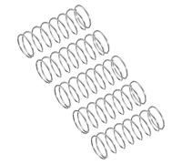 uxcell Compression Spring, 5Pcs 304 Stainless Steel, 10mm OD, 0.6mm Wire Size, 25mm Free Length, Silver Tone