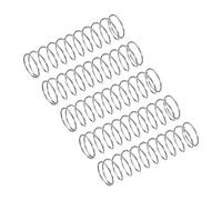 uxcell Compression Spring, 5Pcs 304 Stainless Steel, 10mm OD, 0.6mm Wire Size, 35mm Free Length, Silver Tone
