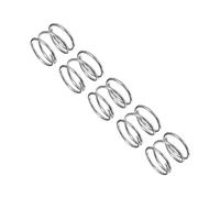 uxcell Compression Spring, 5Pcs 304 Stainless Steel, 11mm OD, 0.6mm Wire Size, 10mm Free Length, Silver Tone