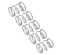 uxcell Compression Spring, 5Pcs 304 Stainless Steel, 11mm OD, 0.6mm Wire Size, 15mm Free Length, Silver Tone