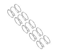 uxcell Compression Spring, 5Pcs 304 Stainless Steel, 12mm OD, 0.6mm Wire Size, 10mm Free Length, Silver Tone