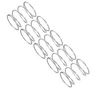 uxcell Compression Spring, 5Pcs 304 Stainless Steel, 12mm OD, 0.6mm Wire Size, 15mm Free Length, Silver Tone