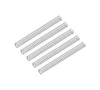 uxcell Compression Spring, 5Pcs 304 Stainless Steel, 4mm OD, 0.3mm Wire Size, 50mm Free Length, Silver Tone
