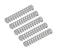 uxcell Compression Spring, 5Pcs 304 Stainless Steel, 5mm OD, 0.8mm Wire Size, 30mm Free Length, Silver Tone