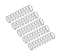 uxcell Compression Spring, 5Pcs 304 Stainless Steel, 7mm OD, 0.5mm Wire Size, 25mm Free Length, Silver Tone