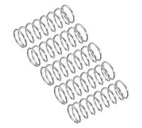 uxcell Compression Spring, 5Pcs 304 Stainless Steel, 7mm OD, 0.6mm Wire Size, 20mm Free Length, Silver Tone