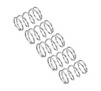 uxcell Compression Spring, 5Pcs 304 Stainless Steel, 9mm OD, 0.6mm Wire Size, 20mm Free Length, Silver Tone